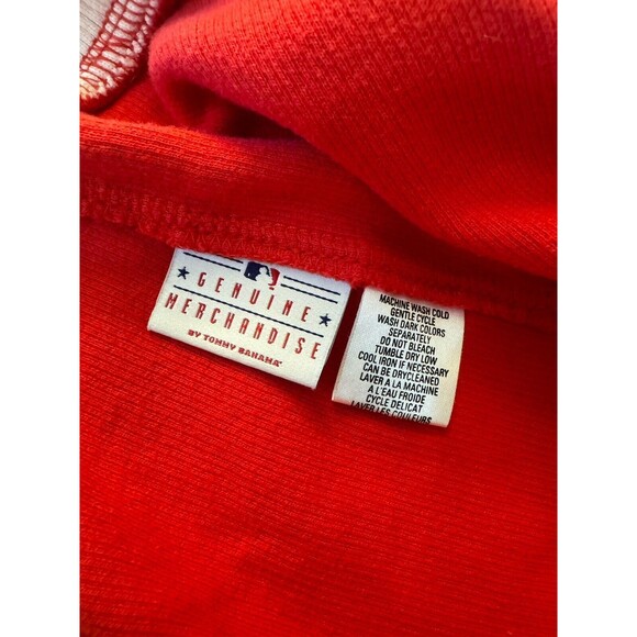 Tommy‎ Bahama Mens Baseball MLB Philadelphia Phillies Zip Sweater Red Sz 2XL - Picture 10 of 15
